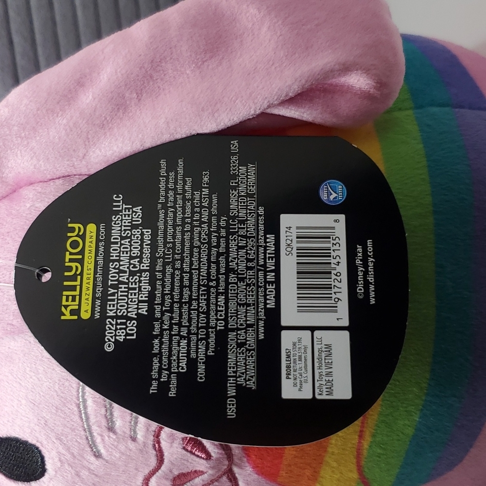 BNWT Disney's Pride Collection Inside Out's Bing Squishmallows 8" - Picture 5 of 5
